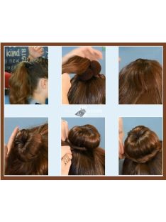   Szív alakú hajfánk, konty készítő eszköz hajformázáshoz