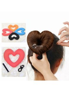   Szív alakú hajfánk, konty készítő eszköz hajformázáshoz