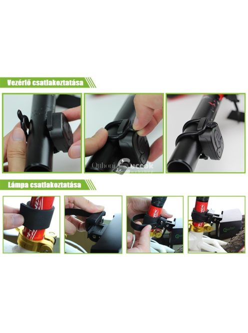 Kerékpár hátsó lámpa indexes funkcióval, bicikli biztonsági világítás