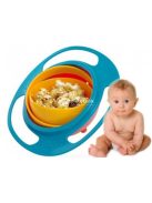 1db bukfenctál - Gyerekeknek szánt színes műanyag tál, biztonságos étkezéshez és játékhoz