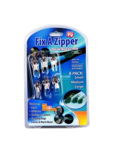   Instant Cipzár Készlet, 6 db Cipzár Húzóval, Gyors és Egyszerű Javításhoz
