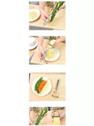 Multifunkcionális konyhai zöldség- és gyümölcs szeletelő/hámozó eszköz