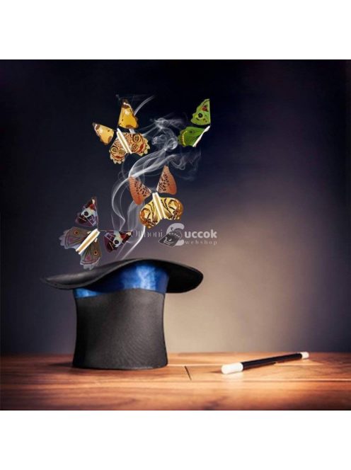 Felröppenő pillangó, meglepetés ajándék, dekorációs kiegészítő csomag, 5 db