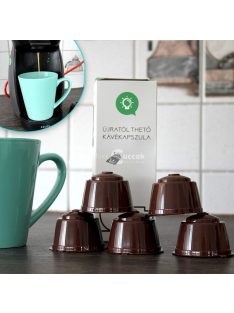   Újratölthető kávékapszula szett, 5 darabos utántölthető kapszula készlet