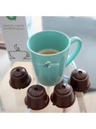 Újratölthető kávékapszula szett, 5 darabos utántölthető kapszula készlet