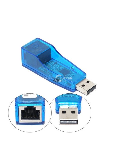 USB LAN Ethernet adapter konverter átalakító számítógépekhez és laptopokhoz
