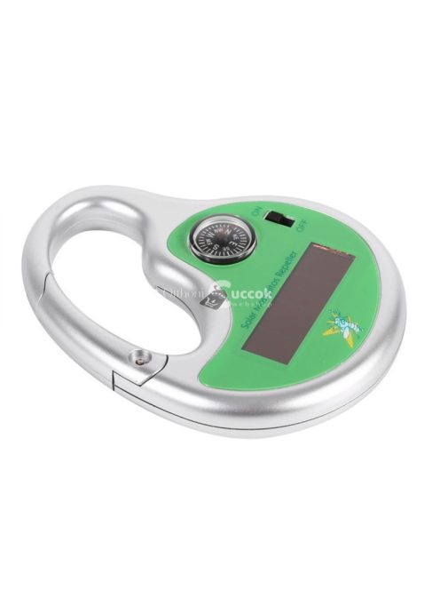 Hordozható napelemes szúnyogriasztó készülék kültéri használatra