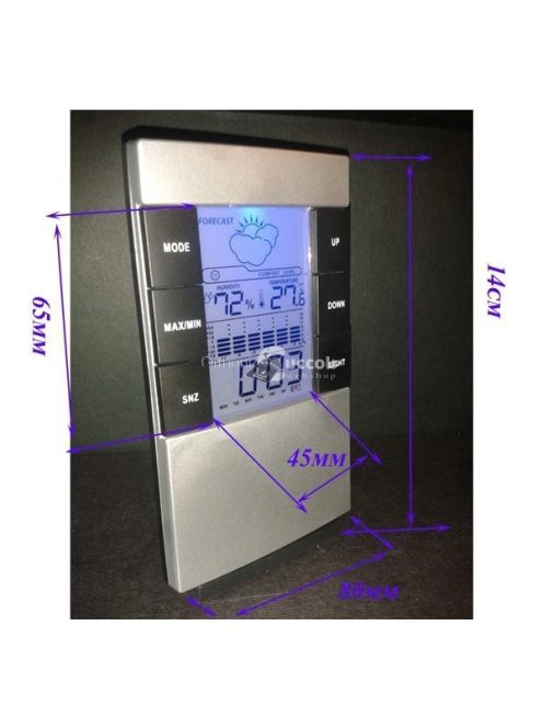 Időjárás Állomás és Páratartalom Mérő - Meteorológiai és Időjárásjelző Állomás