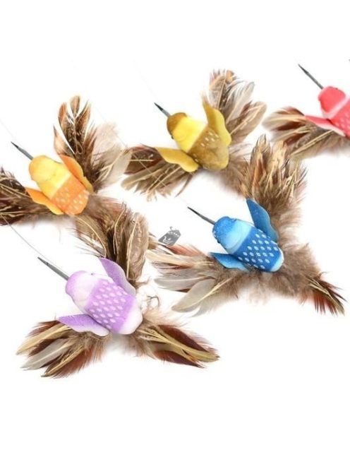 Interaktív Repülő Madár Macskajáték – Szórakoztató és Mozgásfejlesztő Játék Cicáknak