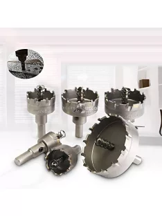   Körkivágó fémhez, lyukfűrész készlet, 6 db-os, precíziós fémvágó szerszámkészlet