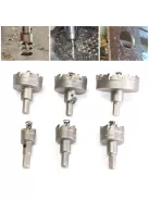 Körkivágó fémhez, lyukfűrész készlet, 6 db-os, precíziós fémvágó szerszámkészlet