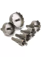 Körkivágó fémhez, lyukfűrész készlet, 6 db-os, precíziós fémvágó szerszámkészlet