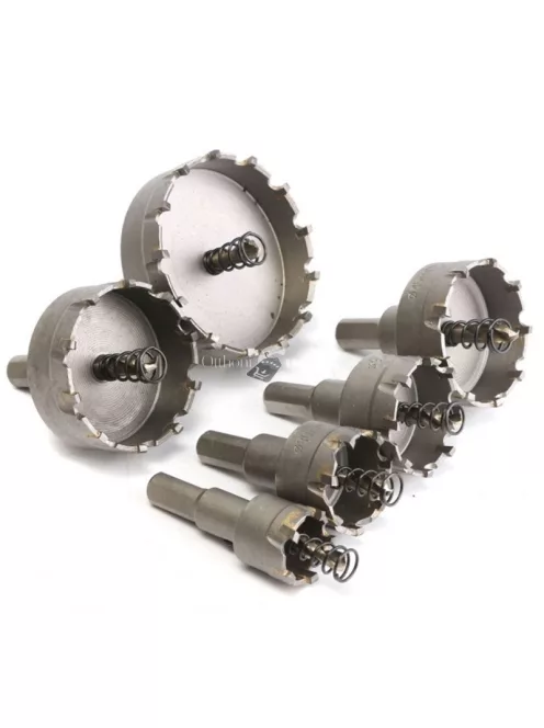 Körkivágó fémhez, lyukfűrész készlet, 6 db-os, precíziós fémvágó szerszámkészlet