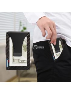   Elegáns, vékony bőr bankkártya és pénztartó tok mindennapi használatra