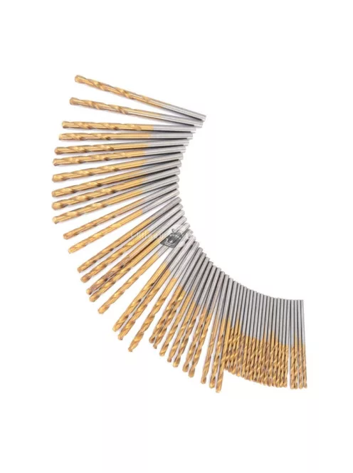 50 db-os Titán-gyorsacél Fúrószár Készlet - Precíziós Fúráshoz és Tartóssághoz