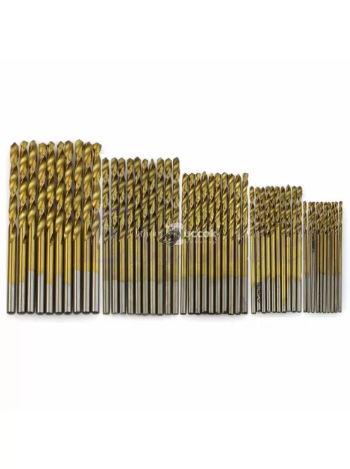 50 db-os Titán-gyorsacél Fúrószár Készlet - Precíziós Fúráshoz és Tartóssághoz
