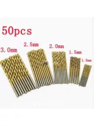 50 db-os Titán-gyorsacél Fúrószár Készlet - Precíziós Fúráshoz és Tartóssághoz