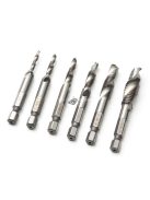Menetfúró és csigafúró készlet (6 db) – Precíziós fémmegmunkáláshoz