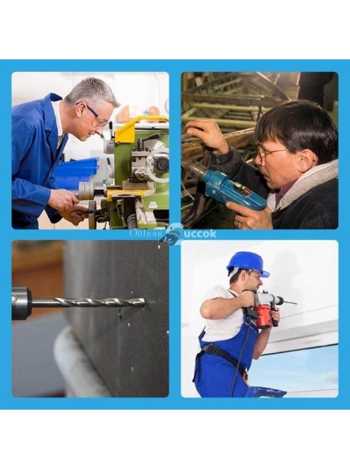 Menetfúró és csigafúró készlet (6 db) – Precíziós fémmegmunkáláshoz