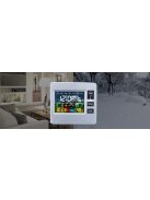 Multifunkciós LCD kijelzős időjárás állomás és digitális asztali óra pontos idő- és hőmérséklet kijelzéssel