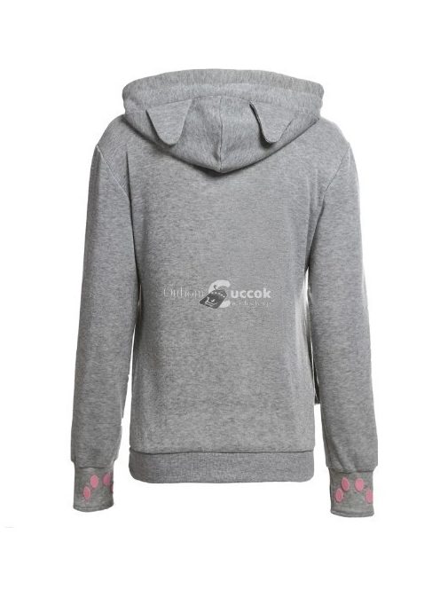 Macskahordozó pulóver beépített cicahordozó zsebbel, macskás dizájnnal