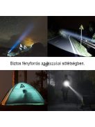 Szuper nagy fényerejű LED zseblámpa kültéri és vészhelyzeti használatra