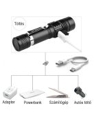 Szuper nagy fényerejű LED zseblámpa kültéri és vészhelyzeti használatra