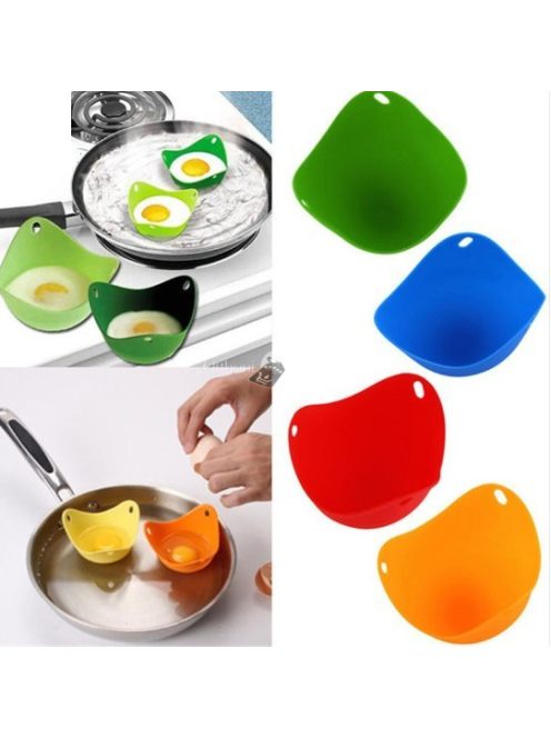 Szilikon tojássütő és főző forma készlet, 2 darabos szett