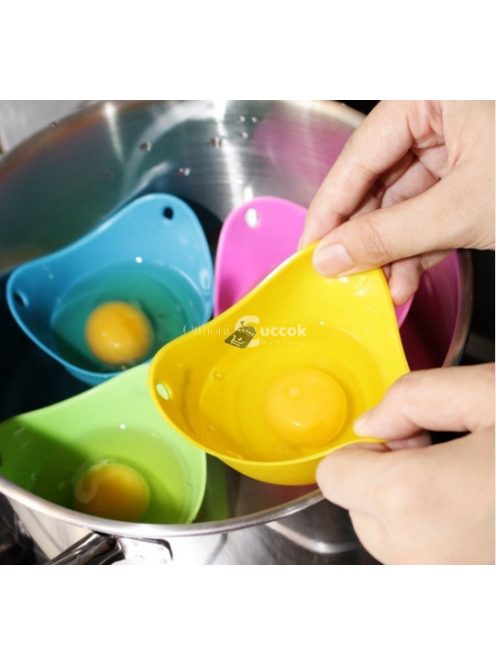 Szilikon tojássütő és főző forma készlet, 2 darabos szett