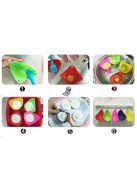 Szilikon tojássütő és főző forma készlet, 2 darabos szett