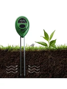   3 az 1-ben talajvizsgáló kertészeti eszköz pH, nedvesség és fény mérésére