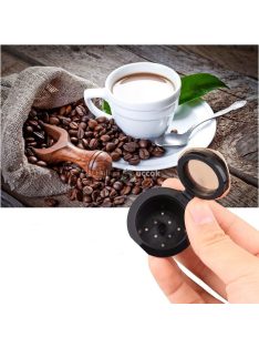   Újratölthető 2db-os kávékapszula szett Fekete+Arany - Környezetbarát újrahasználható kávéfőző kapszulák