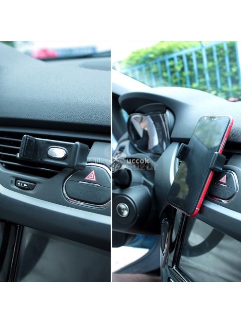 Univerzális autós telefontartó szellőzőrácsra, biztonságos és stabil rögzítéssel