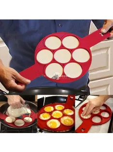   Szilikon tojás- és palacsintasütő forma - tapadásmentes konyhai eszköz omlettekhez és palacsintákhoz