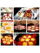 Szilikon tojás- és palacsintasütő forma - tapadásmentes konyhai eszköz omlettekhez és palacsintákhoz