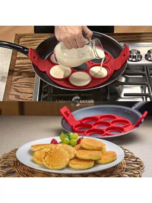 Szilikon tojás- és palacsintasütő forma - tapadásmentes konyhai eszköz omlettekhez és palacsintákhoz