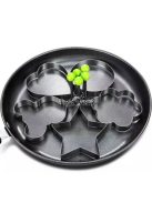 Tojássütő forma szett - 5 darabos készlet sütéshez és tálaláshoz