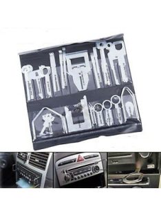   Autórádió kiemelő és telepítő szerszámkészlet (38 db-os) - Professzionális autóhifi szerelőkészlet