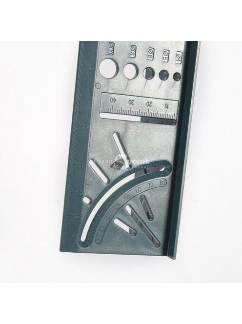 Multifunkciós famegmunkáló vonalzó és mérőeszköz precíziós asztalos munkákhoz