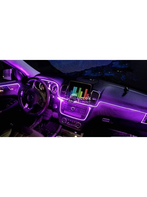 Autós Műszerfal LED Dekorációs Csík Szalag