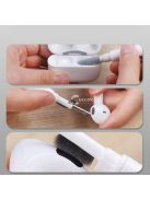 Fülhallgató és Billentyűzet tisztító, elektronikai tisztító eszköz, szürke színű, precíziós tisztításra tervezve