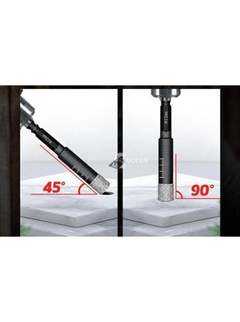 Önhűtő fúrószár, Száraz gyémántfúró készlet (4db) – Precíziós fúrás kemény anyagokhoz