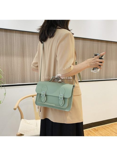 Kézműves DIY Bőrtáska, Zöld Színű Bőr Válltáska Készlet