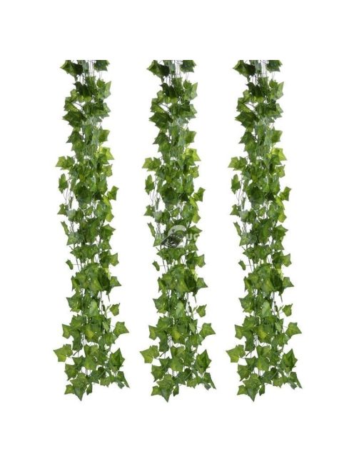 12 db Borostyán díszfüzér készlet - Dekoratív műnövények beltéri és kültéri használatra