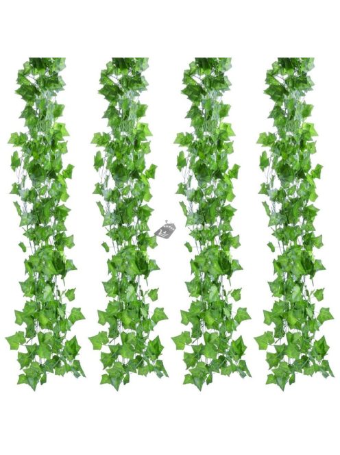 12 db Borostyán díszfüzér készlet - Dekoratív műnövények beltéri és kültéri használatra