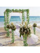 12 db Borostyán díszfüzér készlet - Dekoratív műnövények beltéri és kültéri használatra