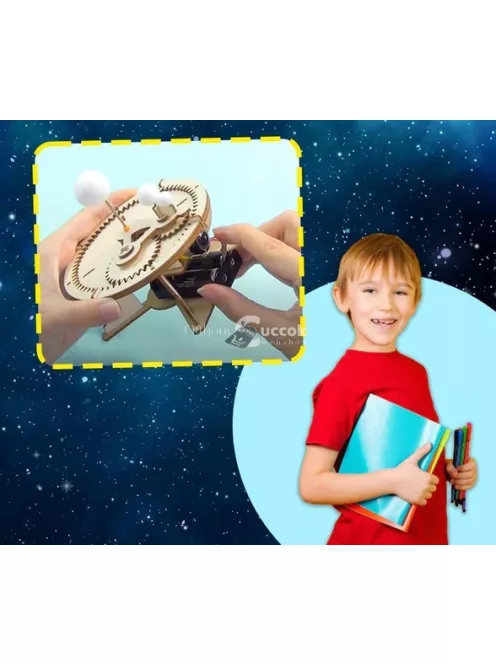 Csináld Magad Elektromos Forgó Naprendszer Modell Készlet Fából Gyerekeknek és Felnőtteknek