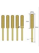 Láncfűrész élező fej szett - 5 db-os készlet láncfűrész karbantartáshoz