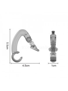   Fülhallgató rögzítő csipesz, fehér, kényelmes és stabil tartás zenehallgatáshoz