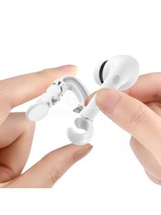   Fülhallgató rögzítő csipesz, fehér, kényelmes és stabil tartás zenehallgatáshoz